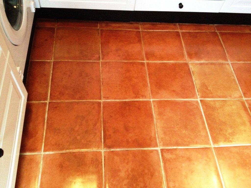 Patchy Terracotta Tiles After Cleaning and Resealing