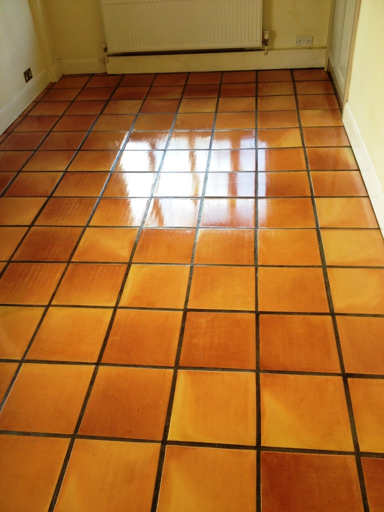 Terracotta Kitchen Floor Twickenham After Cleaning