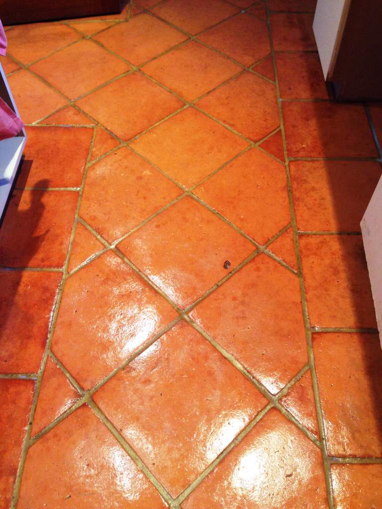 Terracotta Tiles After Cleaning Bognor Regis