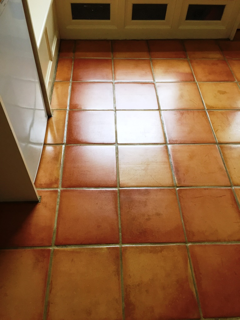 Terracotta Tiled Floor After Cleaning Oxford