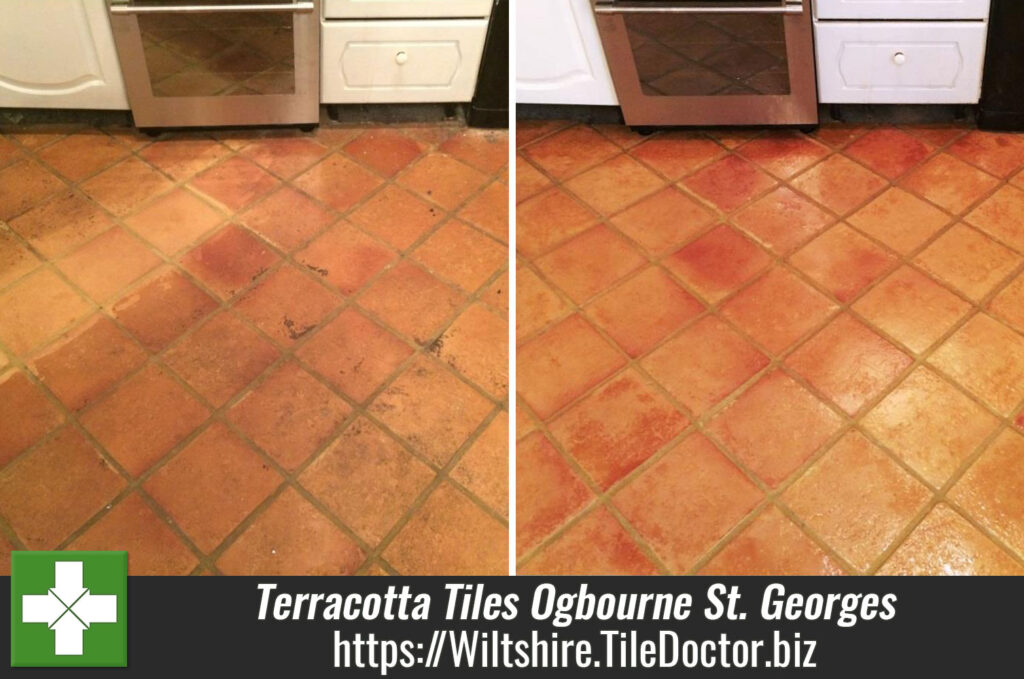 Cleaning Sealing Terracotta Tiles in Ogbourne St. Georges