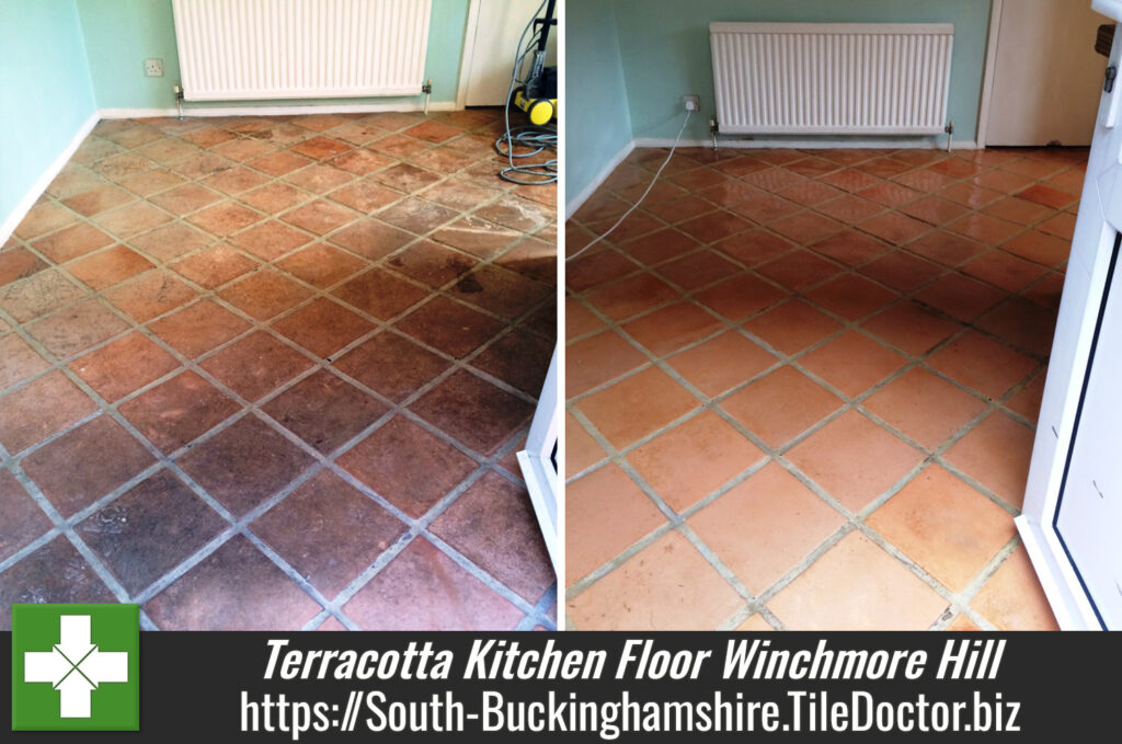 Tiled Terracotta Kitchen Floor Winchmore Hill