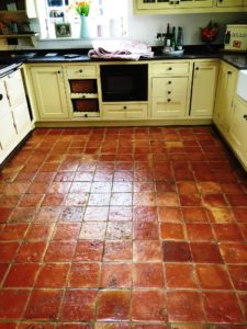 Terracotta Tile After Cleaning in Penn Bucks