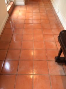 Spanish Terracotta Hallway After Cleaning and Sealing Halifax