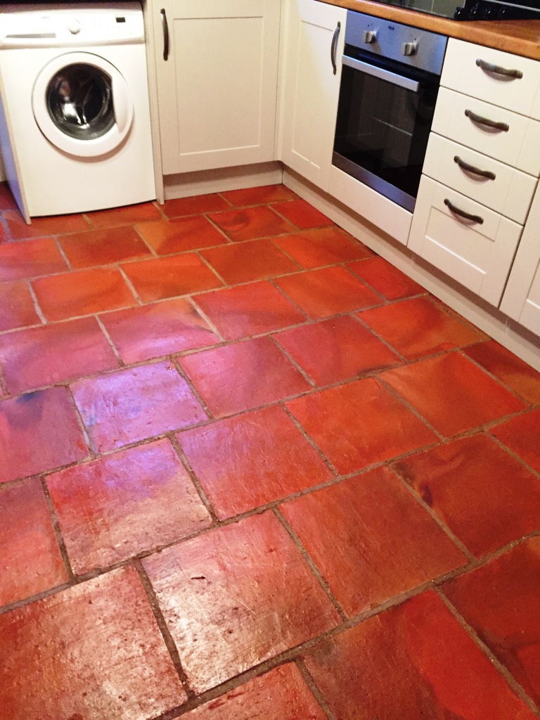 Terracotta Floor After Cleaning Minehead Somerset