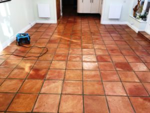 Terracotta Floor After Cleaning Brighton