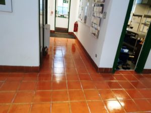 Terracotta Floor Files After Cleaning Amersham Council Offices