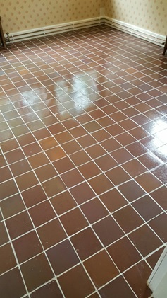 Carpet Covered Terracotta Tiled Floor After Restortion in Appleton