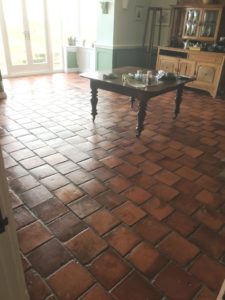 Spanish Terracotta After Sealing Swansea